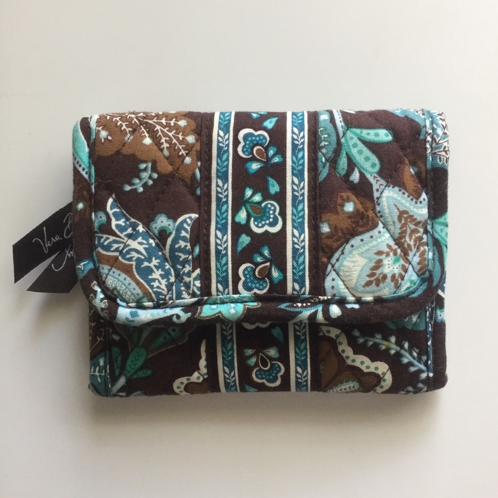 Vera Bradley Java Blue tri-fold wallet
